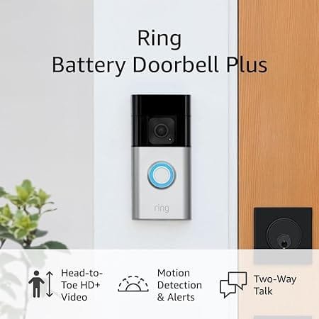 Ring Battery Doorbell Plus: La Innovación en Seguridad del Hogar (modelo más nuevo)