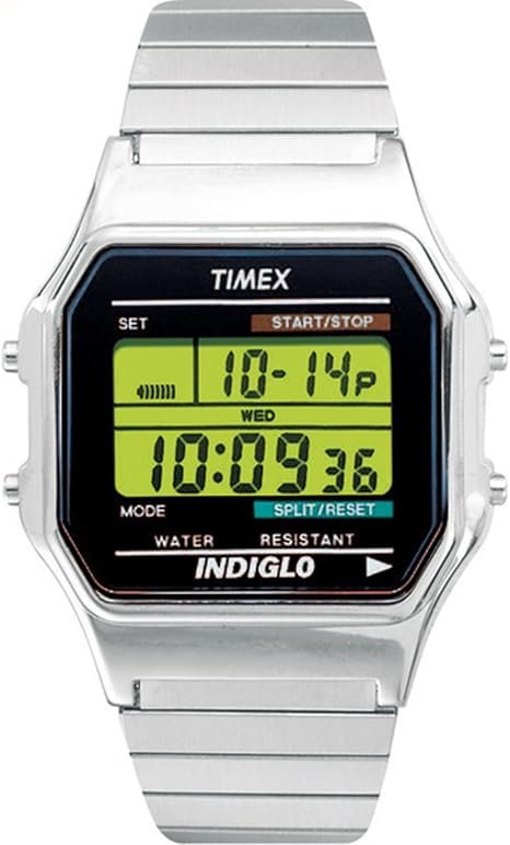 Reloj digital clásico Timex para hombres: estilo y funcionalidad