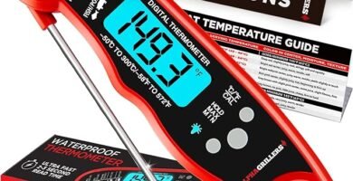 Instant-read meat thermometer for grilling and cooking
