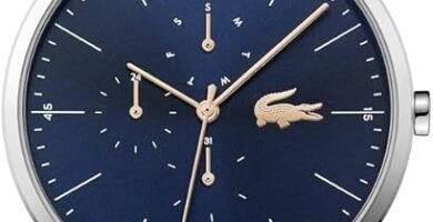 10 Lacoste Reloj Analogico de Cuarzo multifuncion para Hombre con Correa de Malla de Acero Inoxidable Plateada 2011024 file
