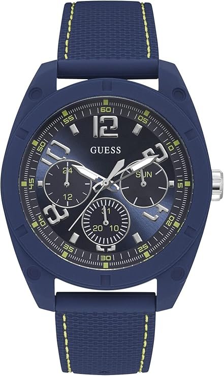 11 GUESS Reloj Analogico para Hombre de Cuarzo con Correa en Silicone W1256G3 file