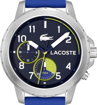 16 Lacoste Reloj Analogico de Cuarzo multifuncion para Hombre con Correa en Silicona Azul 2011205 file