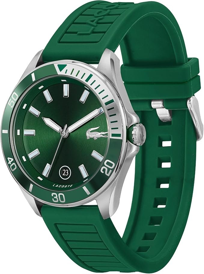 19 Lacoste Reloj Analogico de Cuarzo para Hombre Collecion Tiebreaker con Correa en Silicona o Acero Inoxidable file