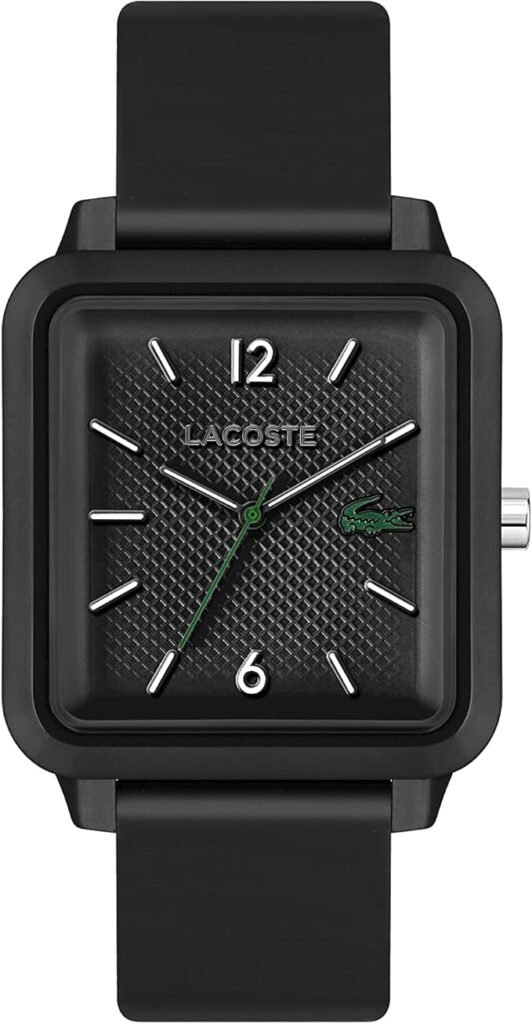 21 Lacoste Reloj Analogico de Cuarzo para hombre Collecion LACOSTE.12.12 STUDIO con Correa en silicona file