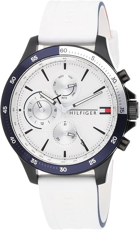 32 Tommy Hilfiger Reloj Analogico de Cuarzo multifuncion para hombre con Correa en acero inoxidable o silicona file