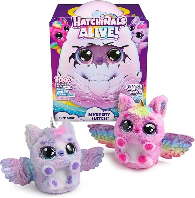 HATCHIMALS Alive Mystery Hatch PUFFICORN