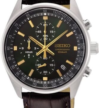 Seiko Herren-Uhr Quarz Edelstahl mit Lederband 1 105 Seiko Herren Uhr Quarz Edelstahl mit Lederband file
