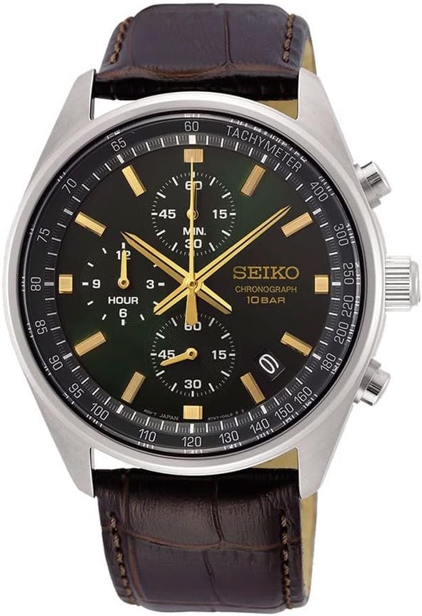 Seiko Herren-Uhr Quarz Edelstahl mit Lederband 1 105 Seiko Herren Uhr Quarz Edelstahl mit Lederband file