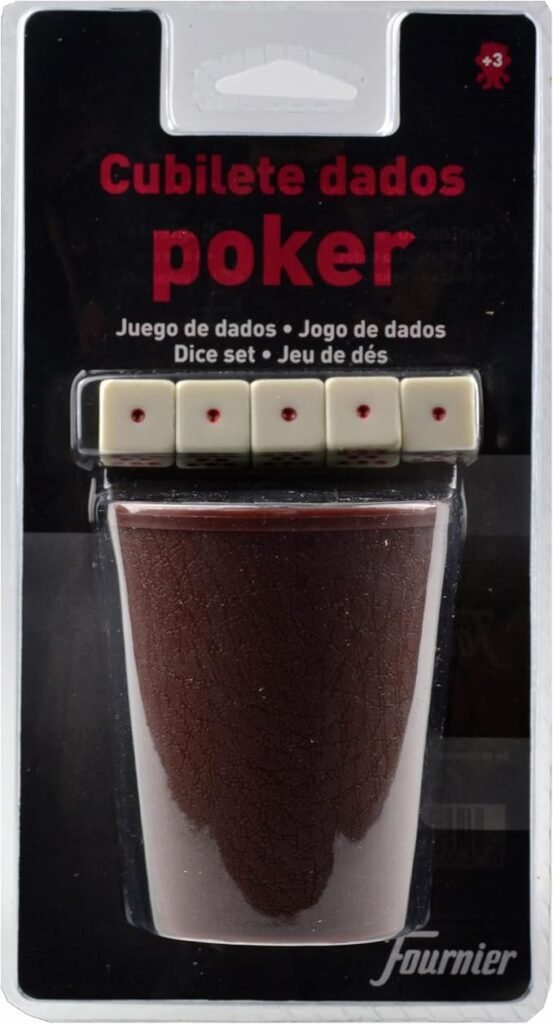 144 Fournier 102006 Cubilete mas Dados Poker Blister file