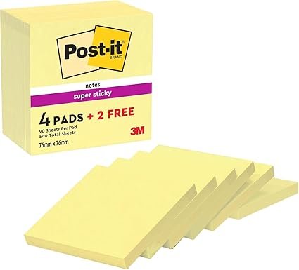 163 Post it Super Sticky Notas file