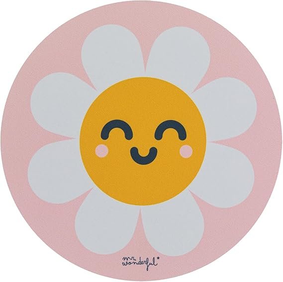 236 WONDEE Mr Wonderful Alfombrilla Raton Redonda Rosa de Margarita file