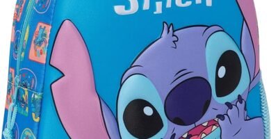 274 STITCH Mochila Escolar con Diseno 3D Color Azul 27x10x33 cm file