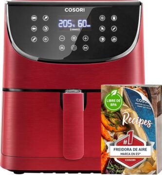 391 Cosori Freidora de Aire Duradera cinco coma cinco L Roja file