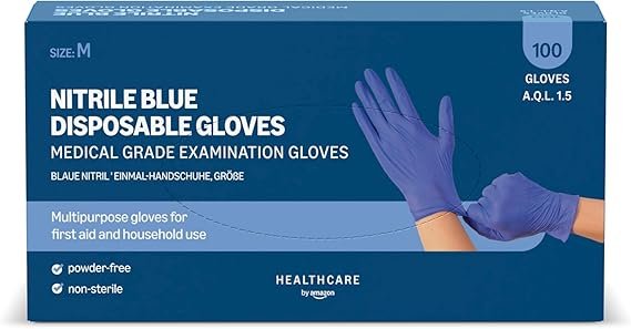Amazon Basic Care Guantes desechables de nitrilo azul 1 46 Amazon Basic Care Guantes desechables de nitrilo azul file