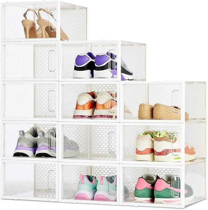 589 Caja organizadora de zapatos apilable y plegable file