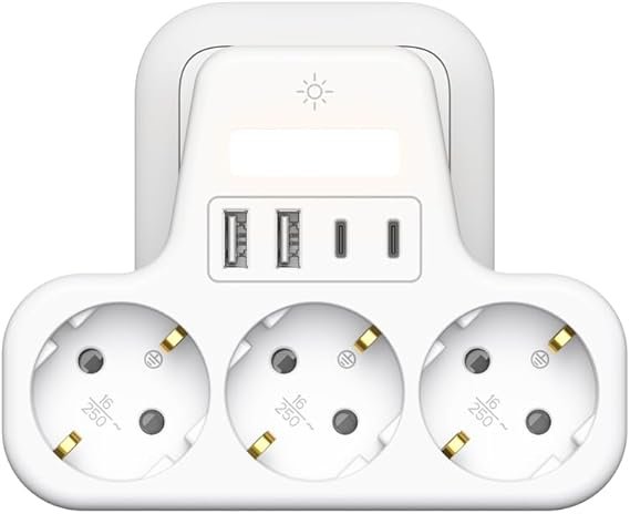 821 7 en 1 Regletas Enchufes 2 USB file